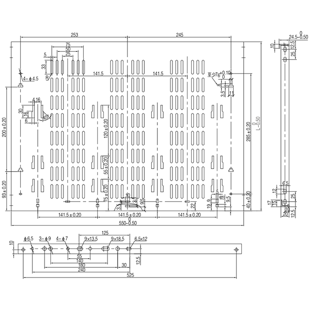 抽屉分层隔板(配经济型MNS柜8E/4单元)